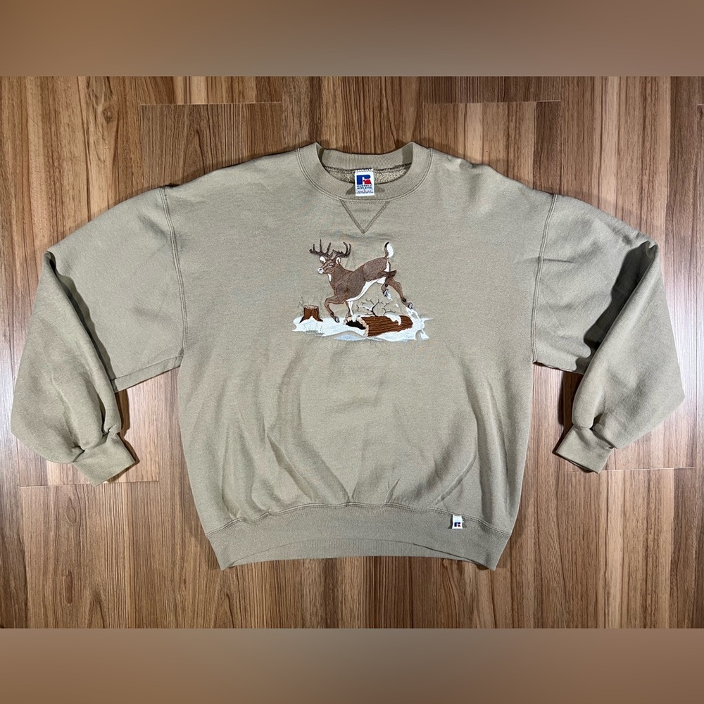 Russell Athletic Deer Nature Vintage Sweatshirt